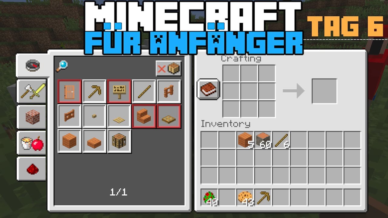 Wie bekomme ich alle Rezepte ? | Minecraft für Anfänger #6
