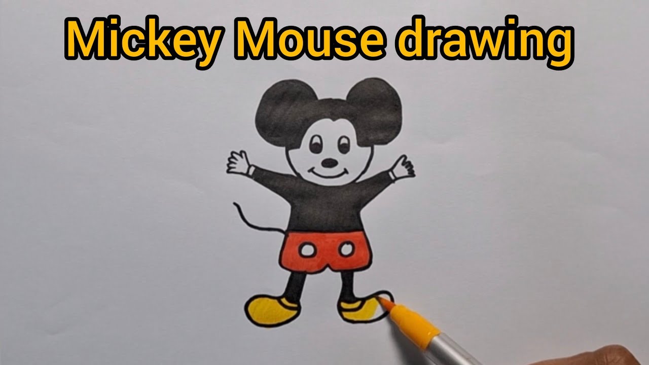 How to Draw Mickey Mouse Easy Step by Step