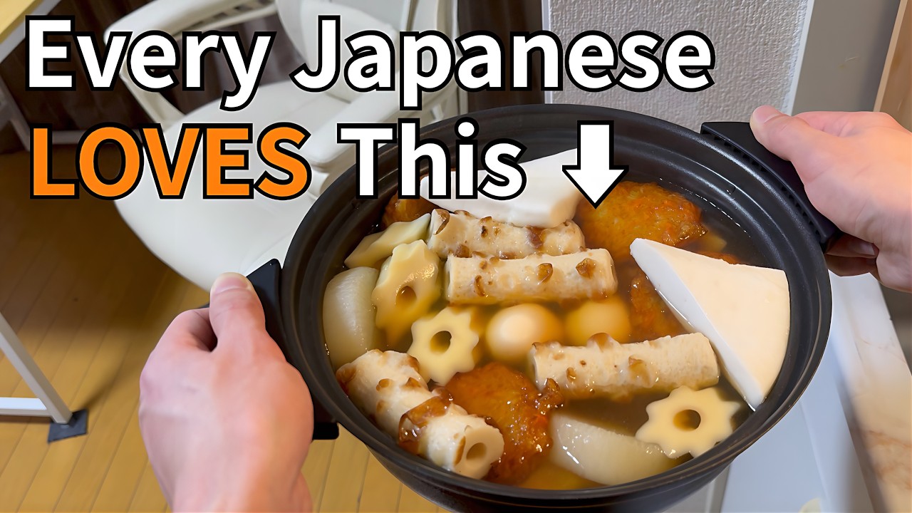 Freezing Night in Tokyo: Exhausted Salaryman's Hot Oden Reward