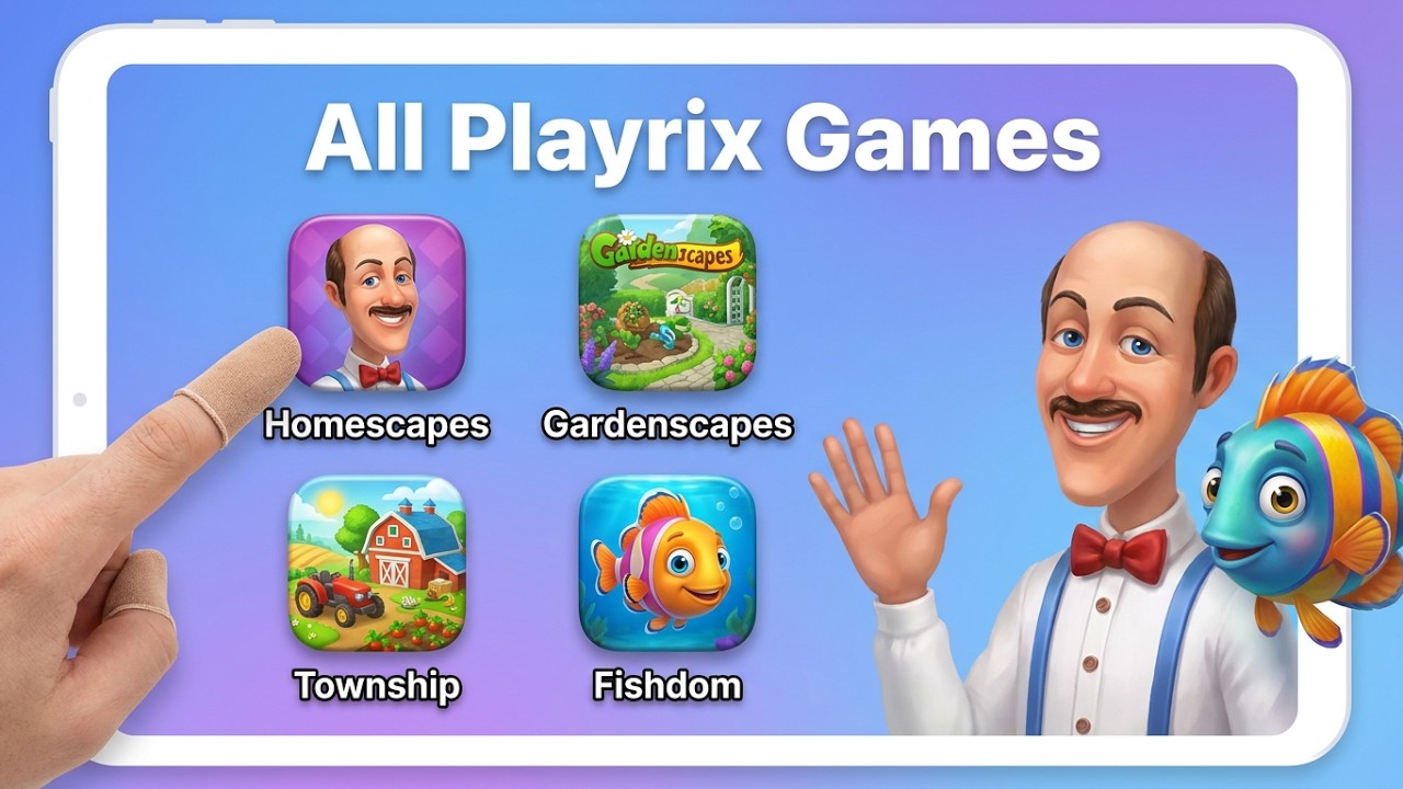 Все бесплатные игры Playrix (2008-2026) на iOS и Android: геймплей, прохождение и обзор игры