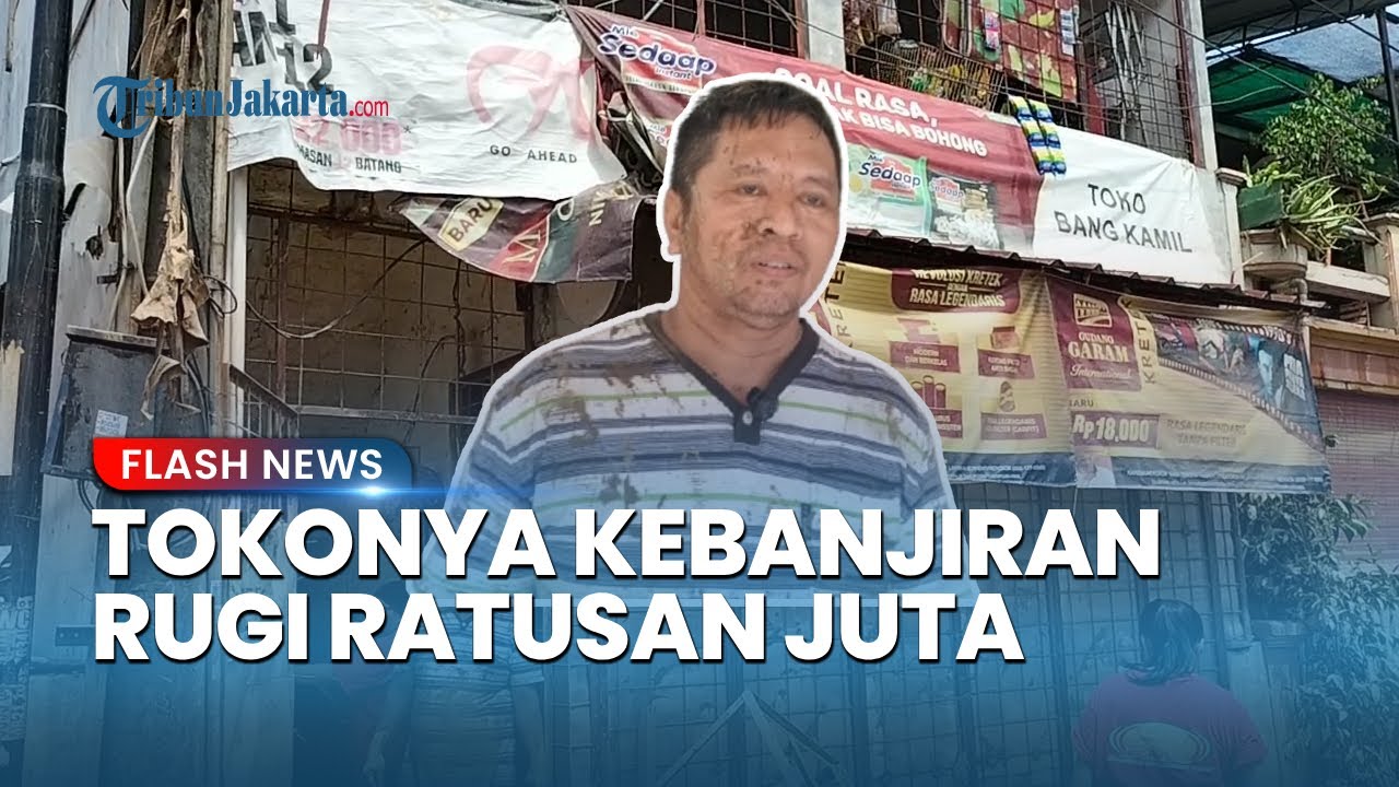 Bang Kamil Rugi Ratusan Juta, Dagangan Toko Kelontongnya Terendam Banjir di Perum PGP