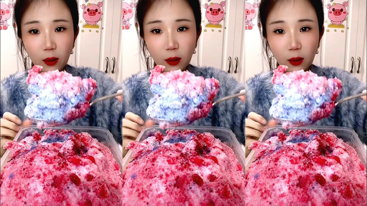 ASMR SHAVED ICE EATING YY