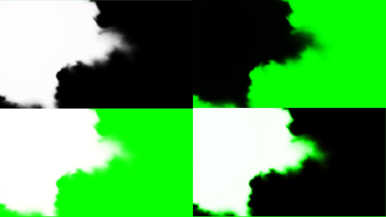 7 Cinematic Smoke Transition &ndash; Green Screen | 4 Variations