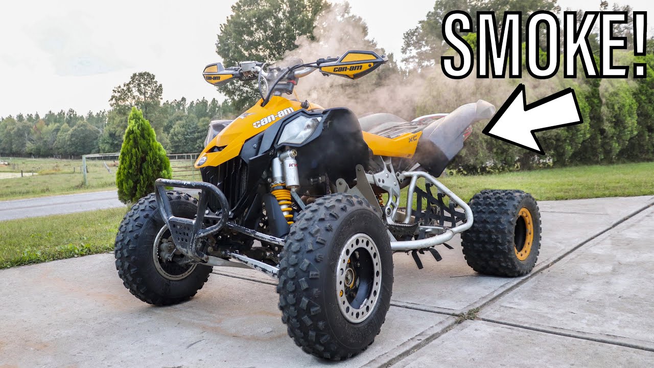 TESTING My CAN-AM QUAD Goes WRONG! *ALMOST BLOWS UP*