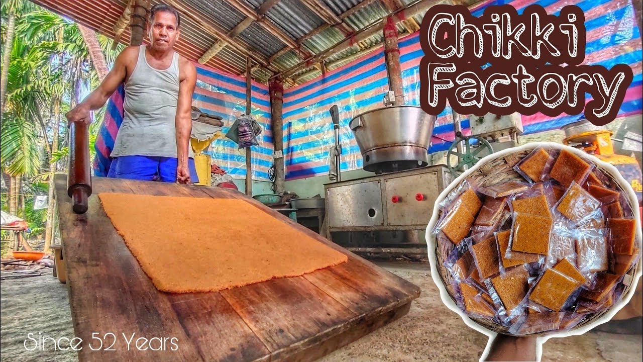 Chikki KING Revdanda | Chikki receipe- Live making | Indian Street food