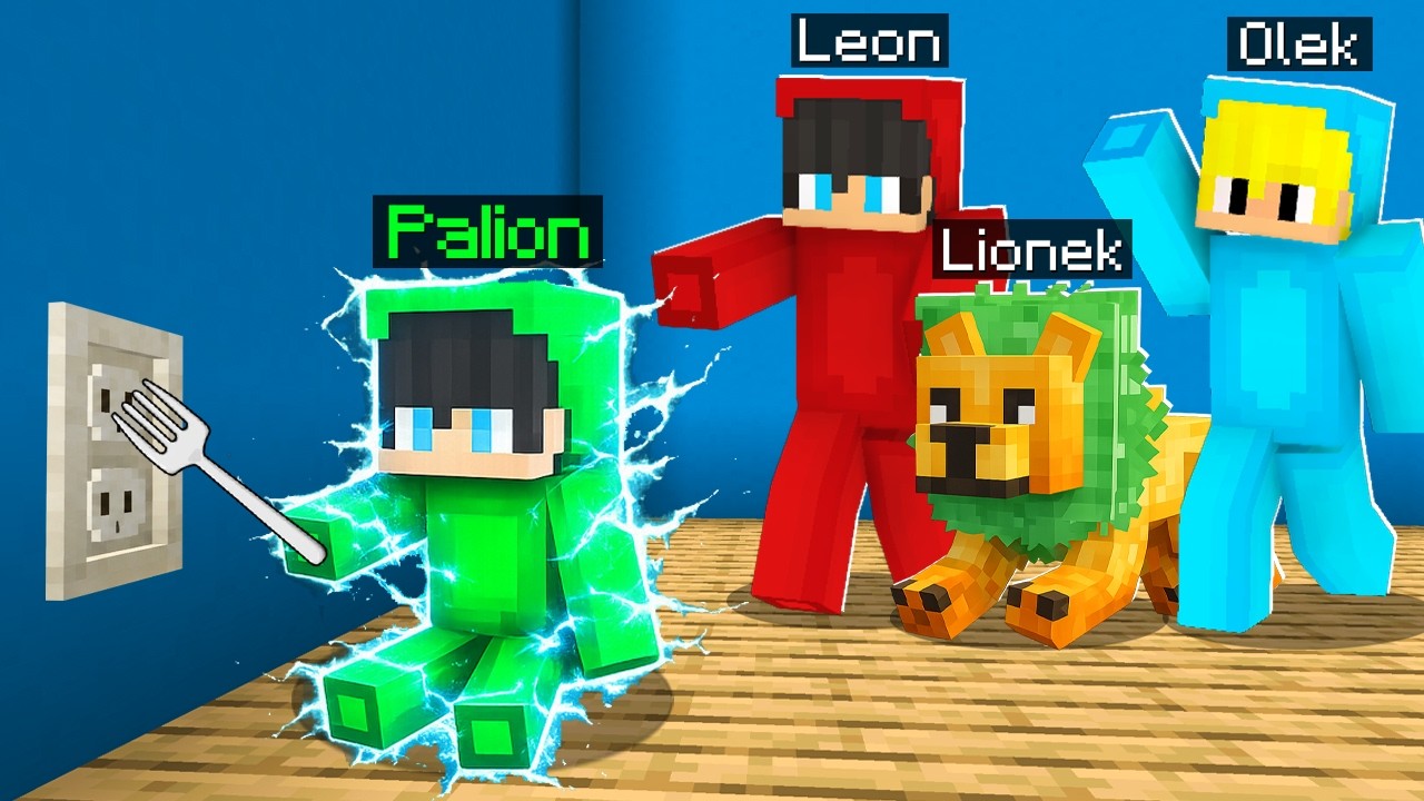 JESTEM NAJGORSZYM DZIECKIEM OLKA i LEONA w Minecraft! *śmieszne*