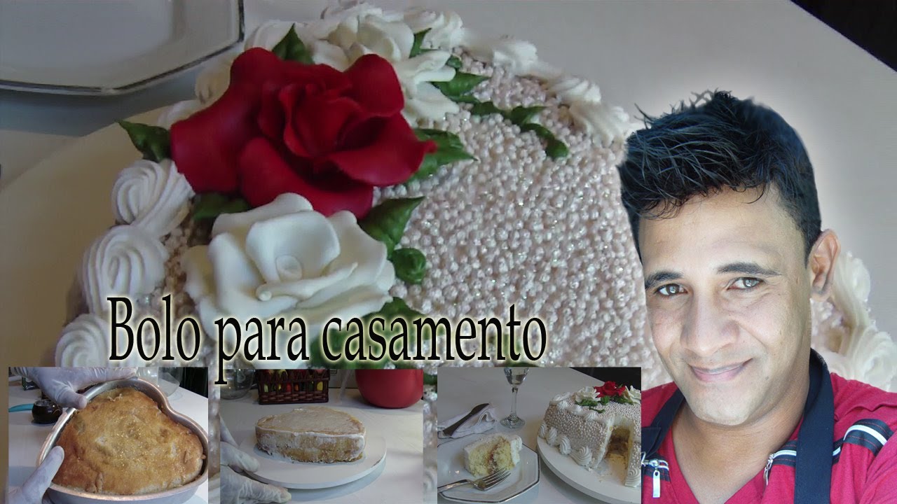 Bolo de casamento com glacê mármore - Confeitaria Online