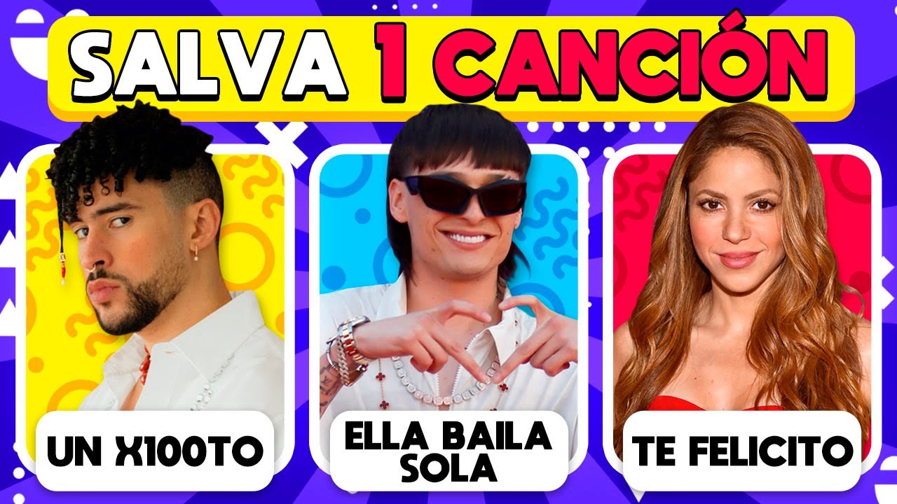 SALVA UNA CANCIÓN 🤔🧠🧐 Trivia Música | ¿Qué Canción Prefieres? | DiverTrivia ✅