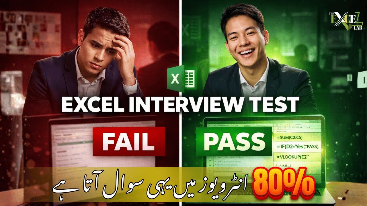 Excel Job Interview Questions & Answers | Excel Formulas for Job Interview | Freshers & Data Analyst