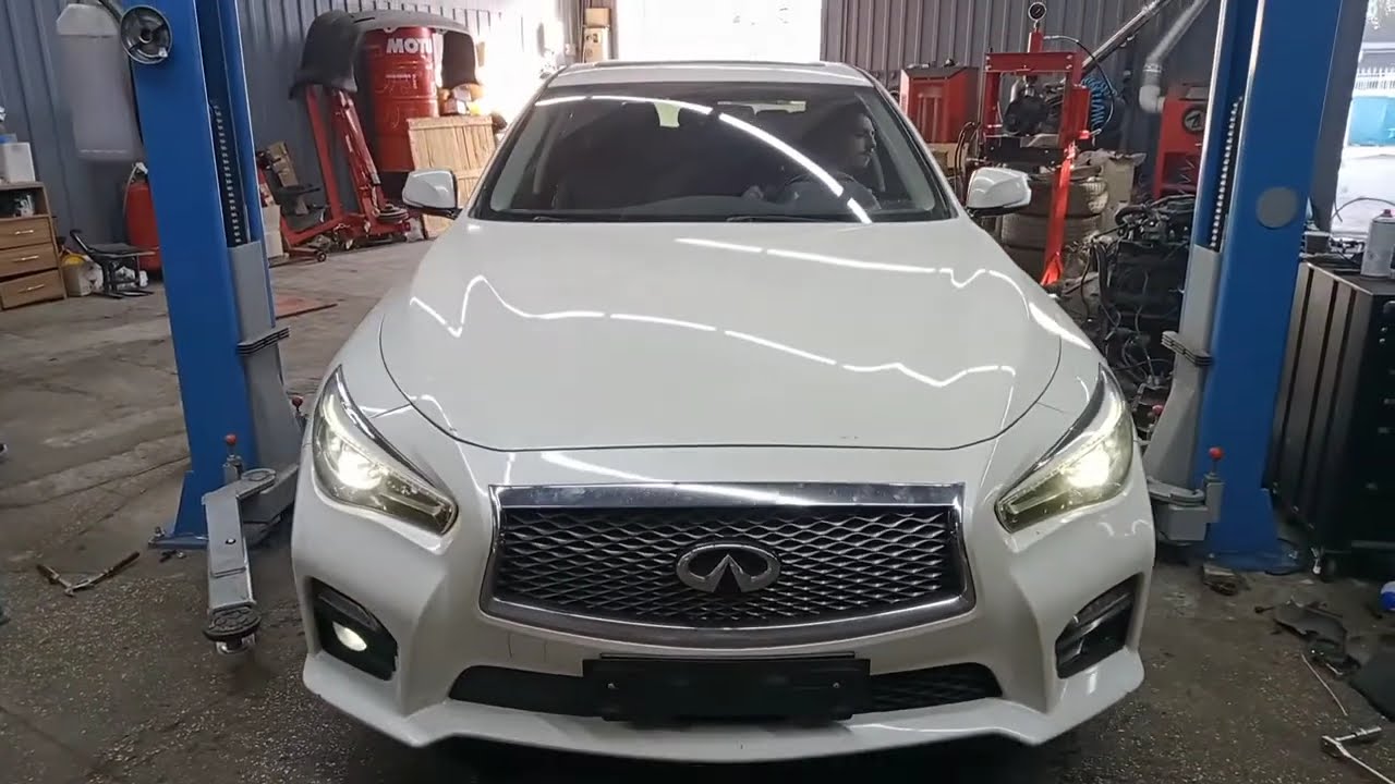 Infiniti Q50 VR30DDTT как отремонтировать турбины. Демонтаж двигателя