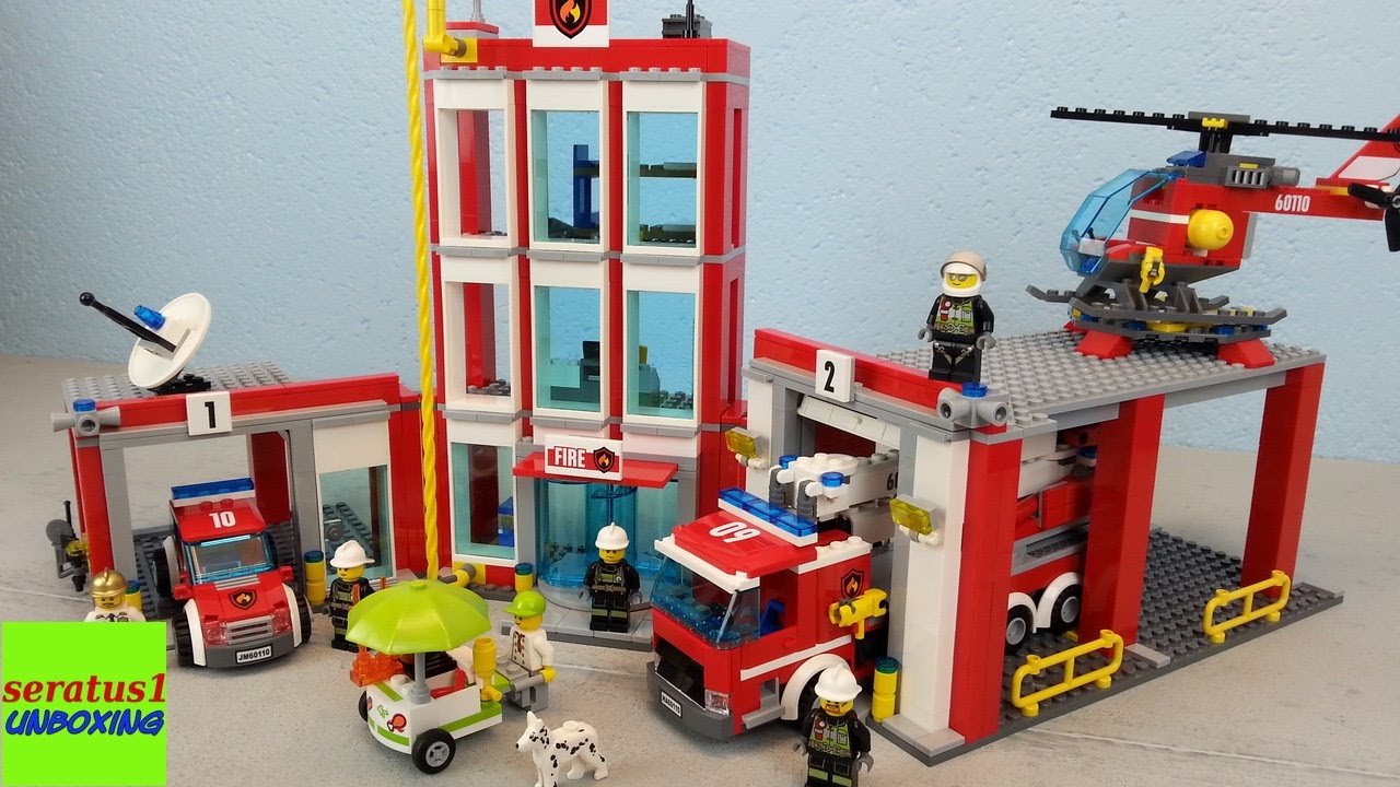 Lego Feuerwehrstation 60110 auspacken seratus1 unboxing
