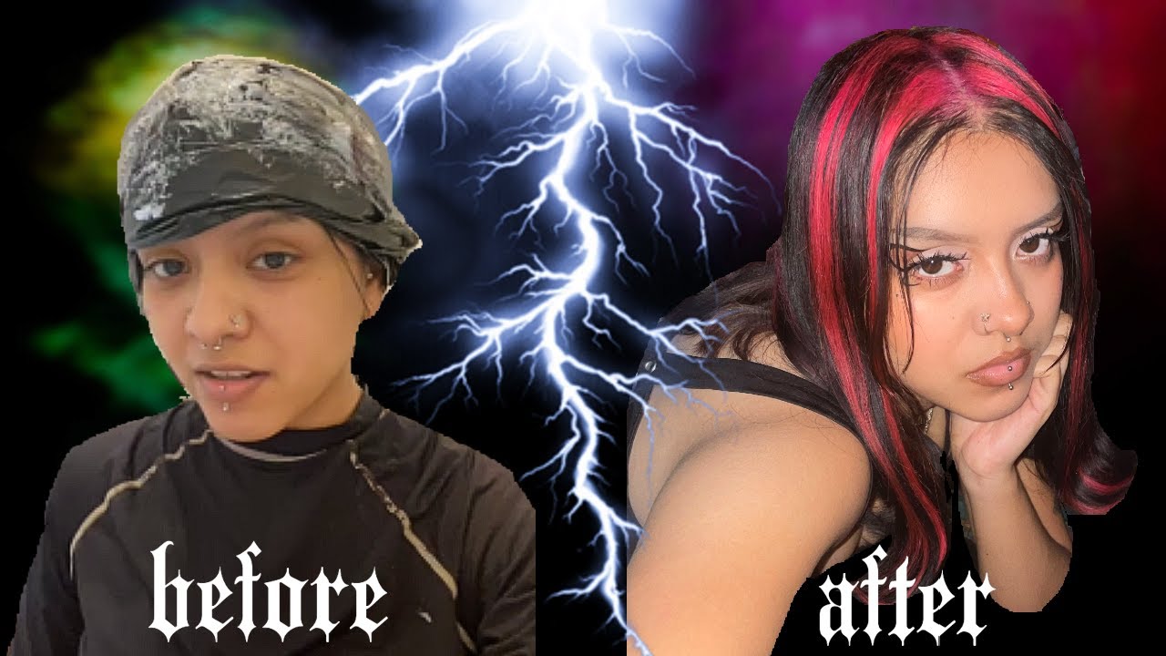 tik tok made me dye my hair (chunky highlights)