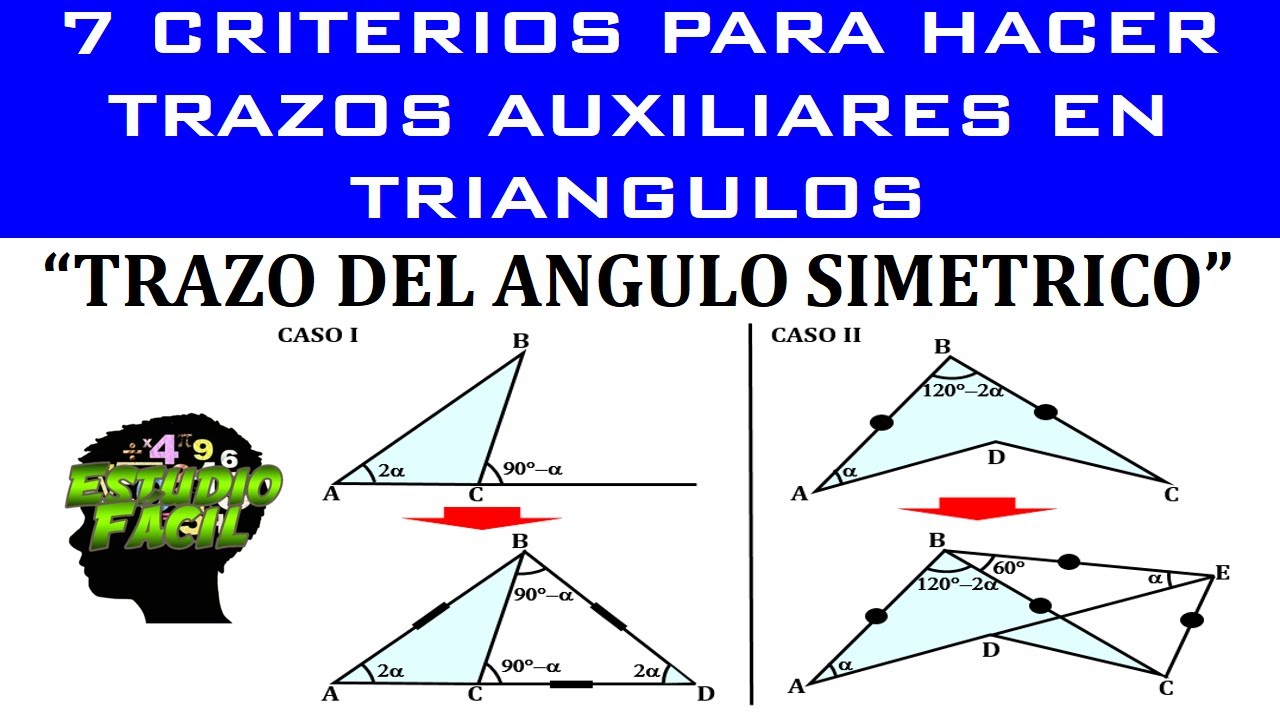 GEOMETRÍA | Trazos Auxiliares en Triángulos  (TRAZO DEL ANGULO SIMETRICO)
