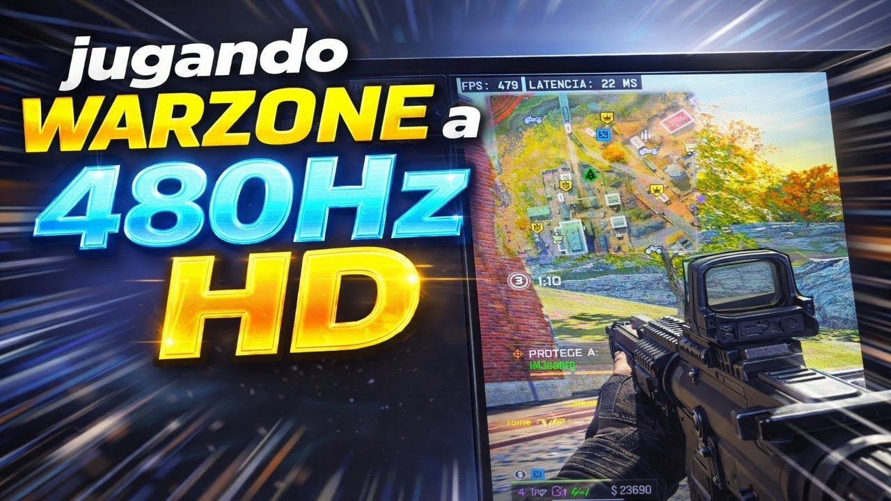 Jugando WarZone a mas de 480Hz‼️