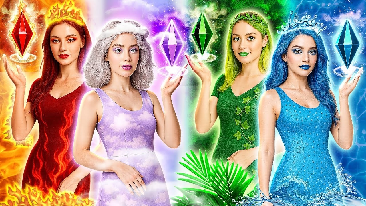 How to Raise 4 Elements Mermaid Babies DIY Hacks!🤰