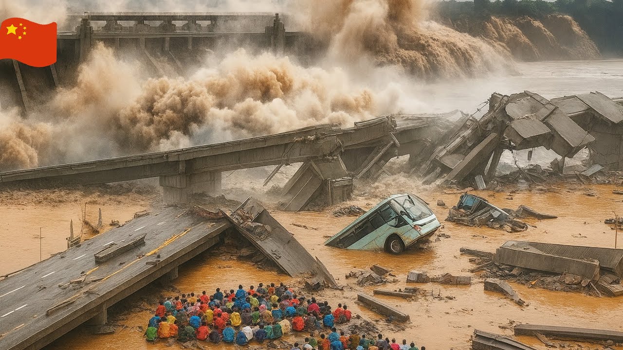 Beijing Submerged in Record Floods &mdash; 130 Villages Powerless, Roads Destroyed!