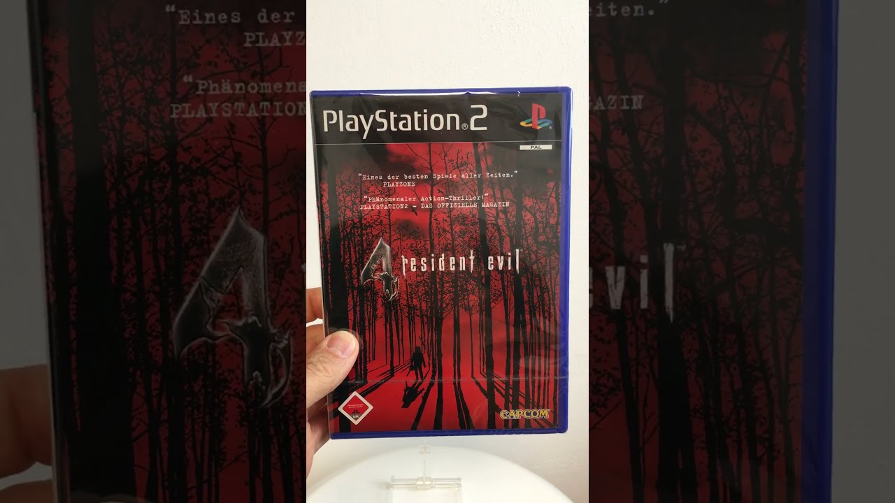 ReSealed Resident Evil 4 PS2 Deutsch mit originaler Playstation 2 Banderole 😳 Fälschung Fake Sealed
