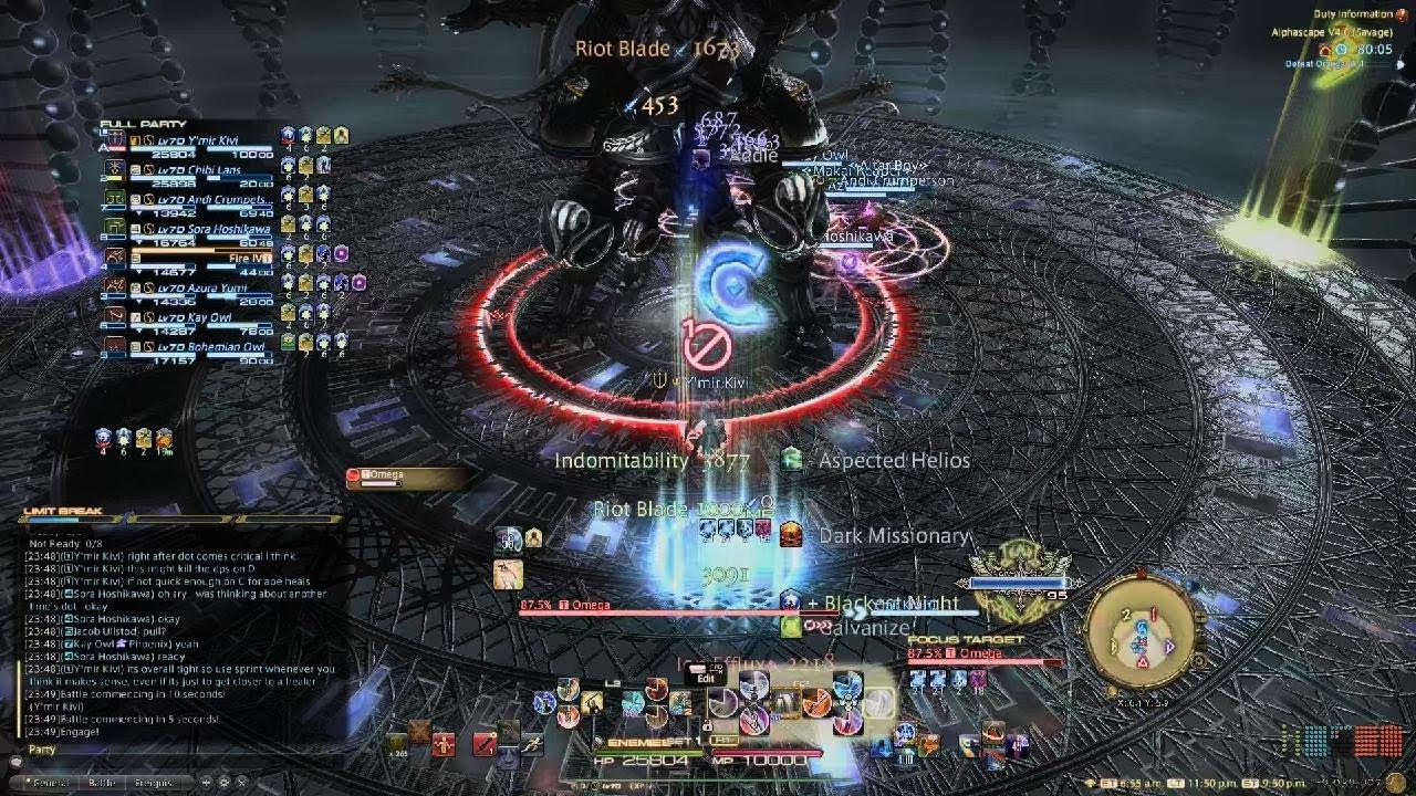 FFXIV O12S P2 Final Omega - MINEs