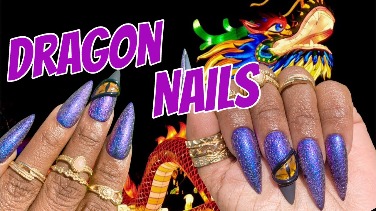DRAGON CHROME NAILS - SOAP BUBBLE NAILS #nails #naildesigns