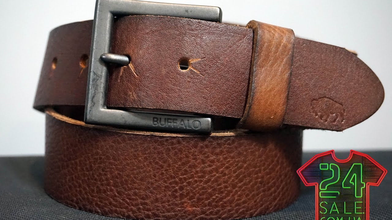Unboxing original belt Buffalo by David Bitton, Brown 09-1668-27