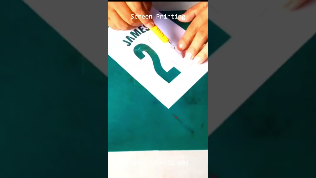 Screen Printing Paper Stencil 006