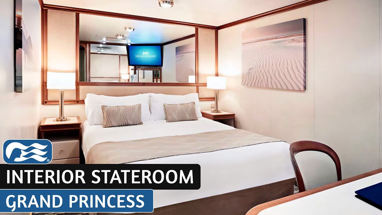 Grand Princess | Interior Stateroom | Full Walkthrough Tour & Review | 4K