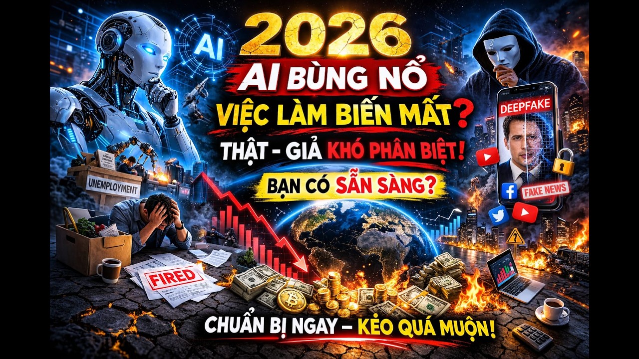 2026 Sẽ Thay Đổi Mọi Thứ? AI, Mất Việc & Thời Đại Tin Giả