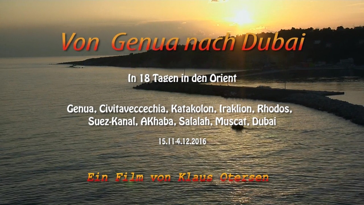 Von  Genua nach Dubai