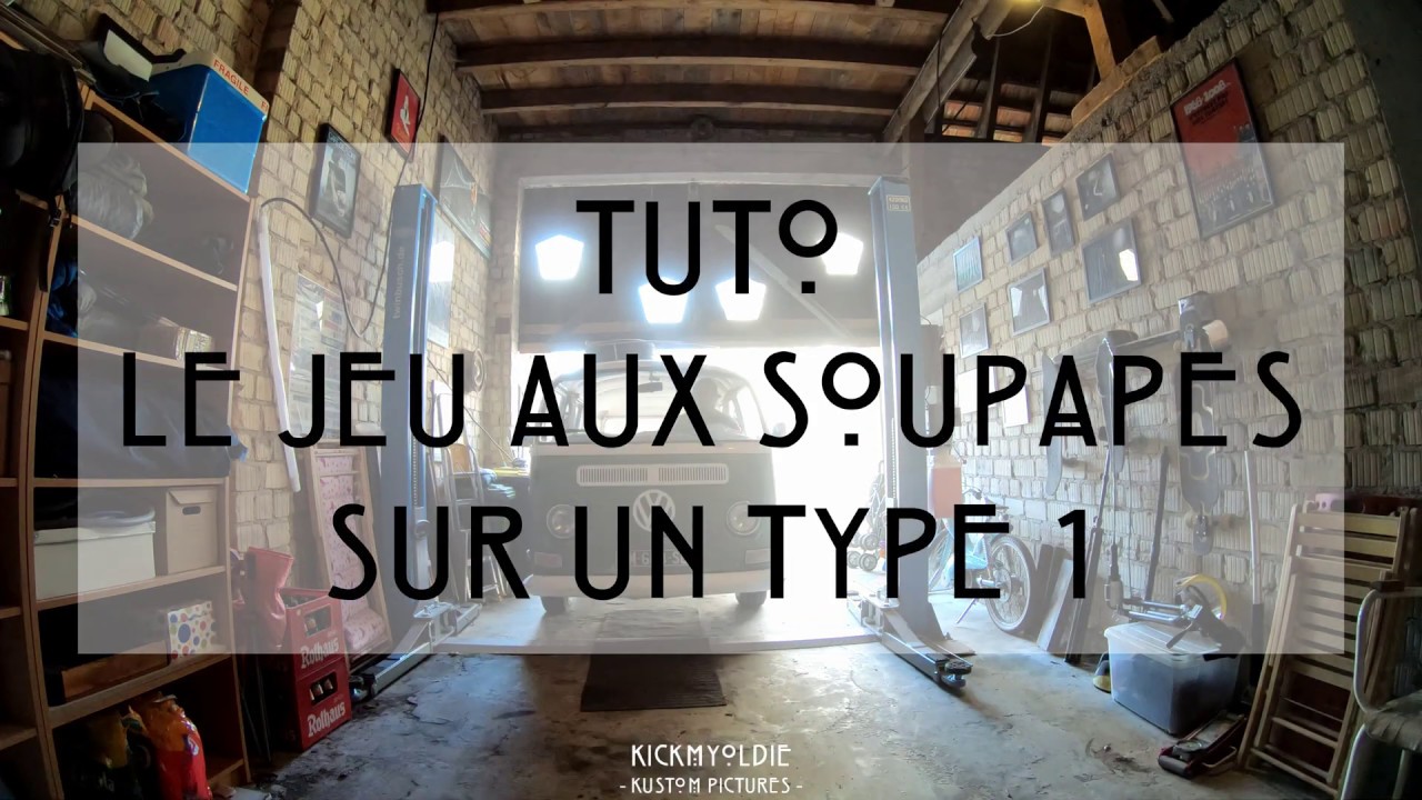 Tuto #3 le réglage du jeu aux soupapes Volkswagen Coccinelle Cox Combi type 1 mécanique auto