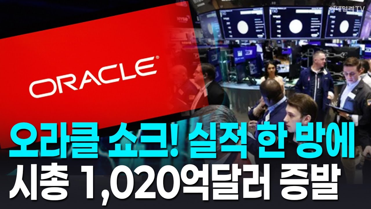 🚀 [뉴욕증시 마감] 오라클 쇼크! 실적 한 방에 시총 1,020억달러 증발 | Market Signal (20251212)