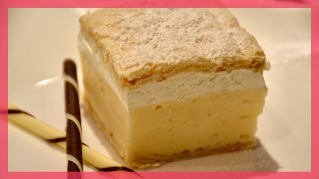 JEDNOSTAVAN RECEPT ZA ODLICNU  KREMPITU ILI KREMSNITE  (VANILLA CUSTARD CAKE)