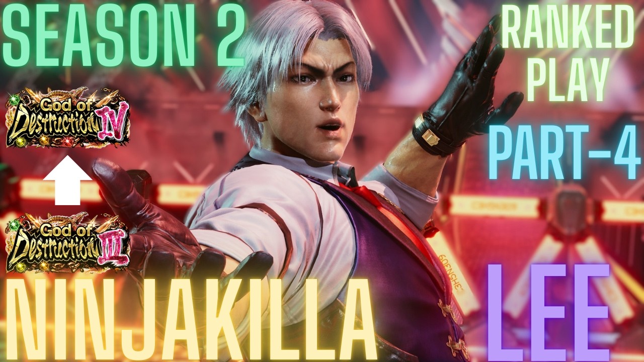Tekken 8 | NinjaKilla (Lee) God 3 To God 4 Part-4 Ranked Play