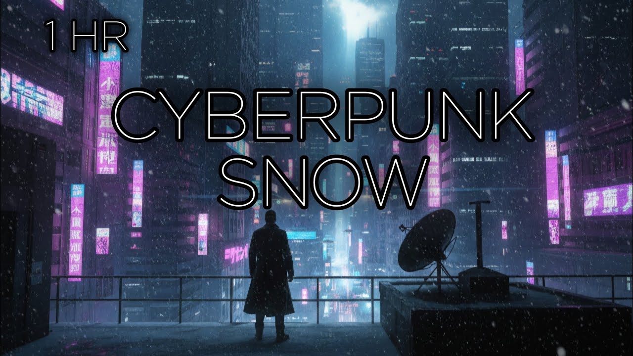 Blade Runner Vibes: Cyberpunk Ambient Music • Futuristic Snow City • Sci-Fi Relaxation 