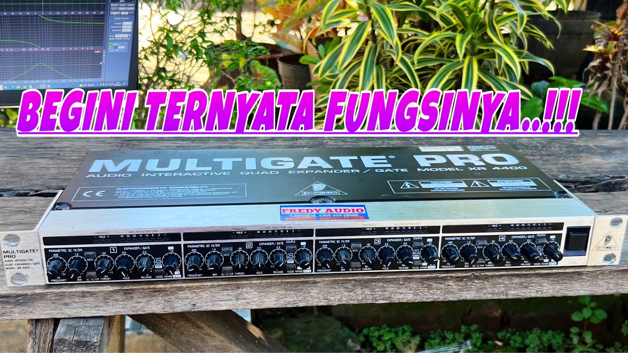 Объяснение функций 4-канального усилителя Behringer Multigate Pro