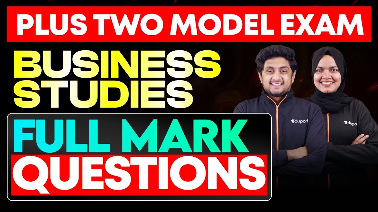 Plus Two Business studies Full mark questions | Eduport Plus Two