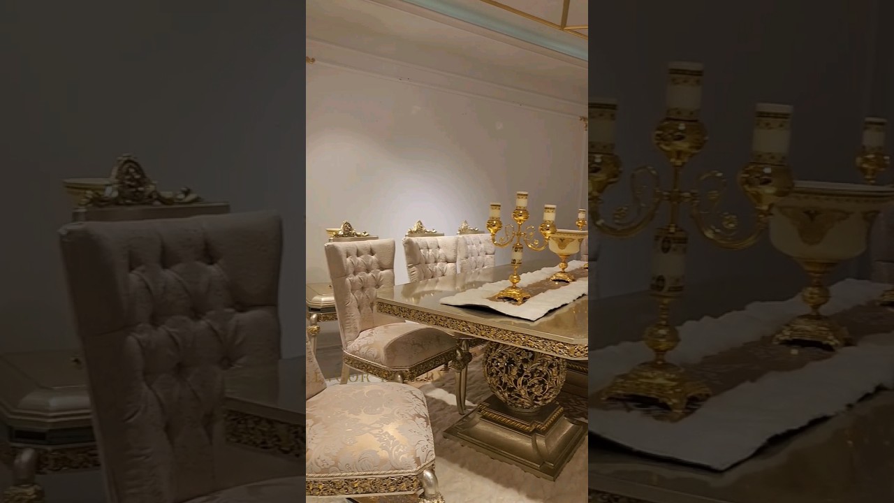 Sahra Classic Dining Room ⚜️  WhatsApp: +905527609494 #furniture #classicfurniture #diningroom