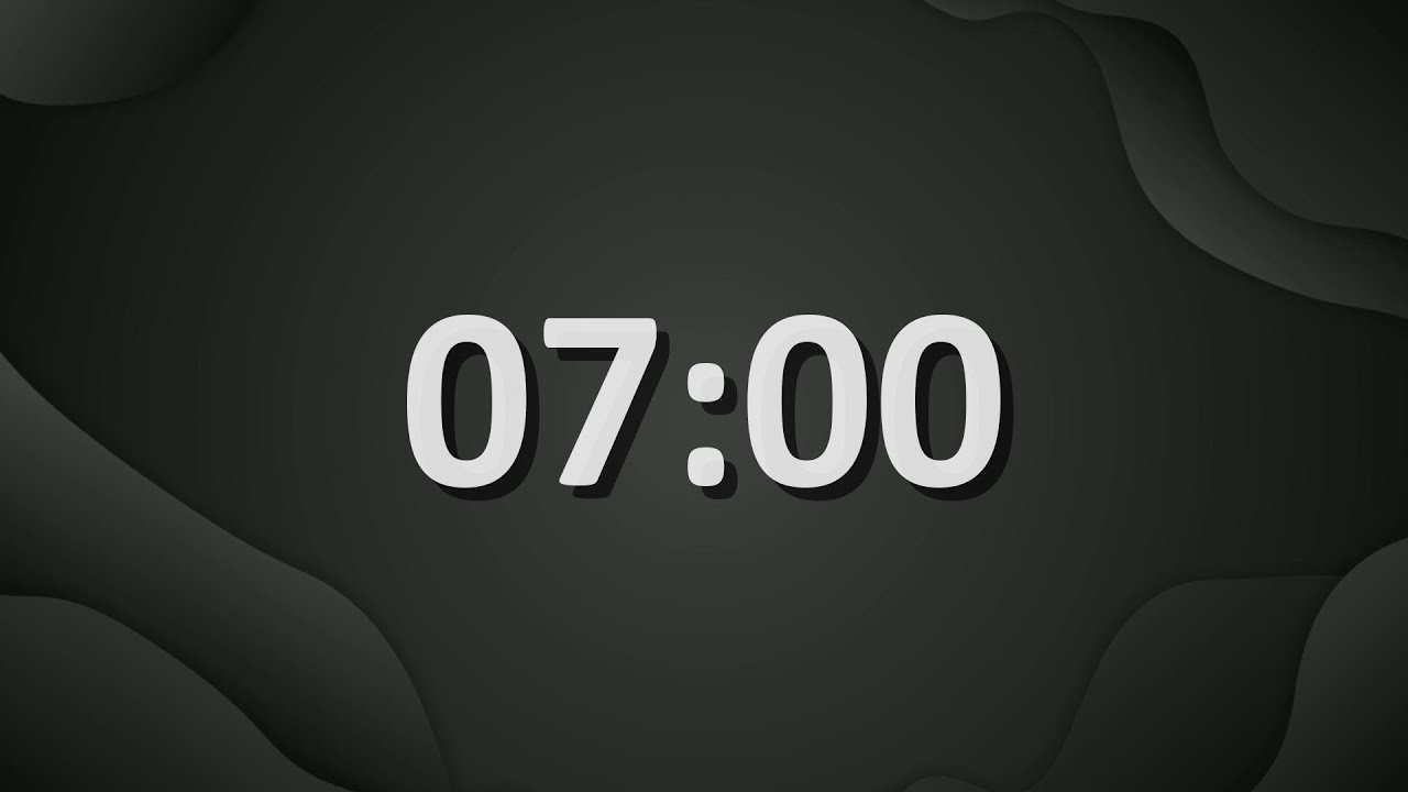 7 Minute (420 Seconds) Countdown Timer