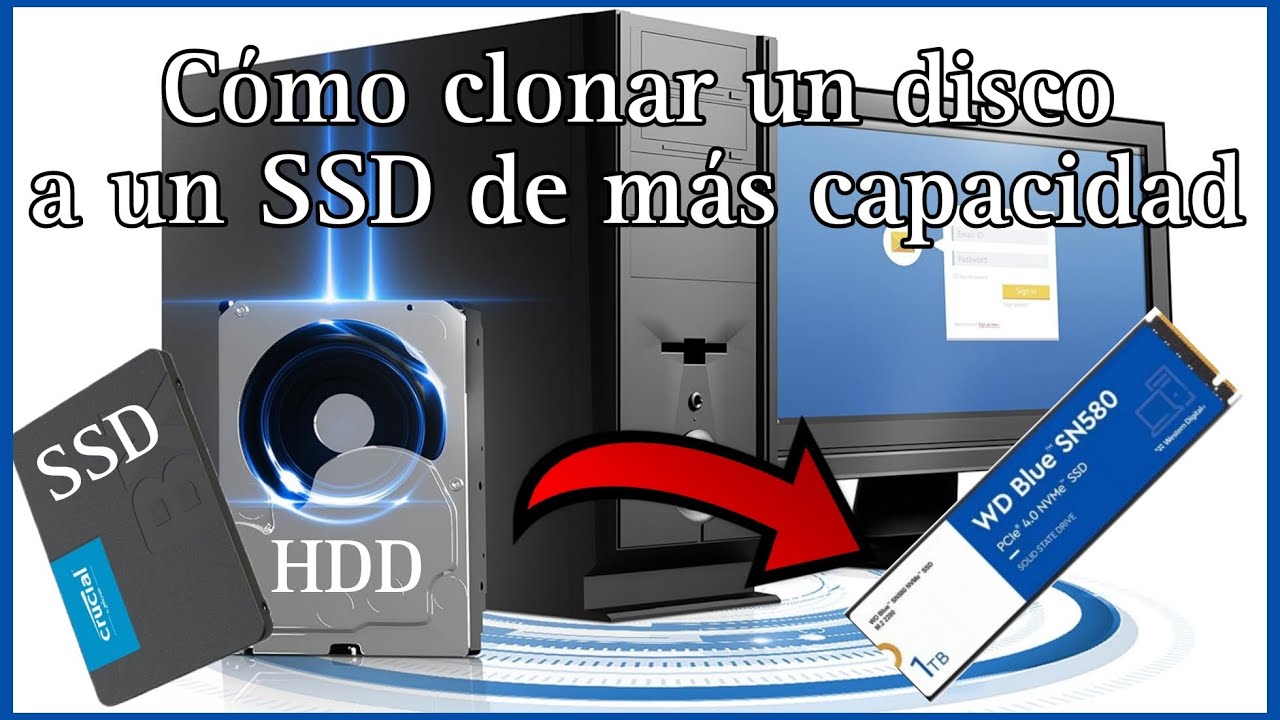 CÓMO CLONAR UN DISCO HDD/SSD A UN SSD DE MAYOR CAPACIDAD || CLONEZILLA Y GPARTED