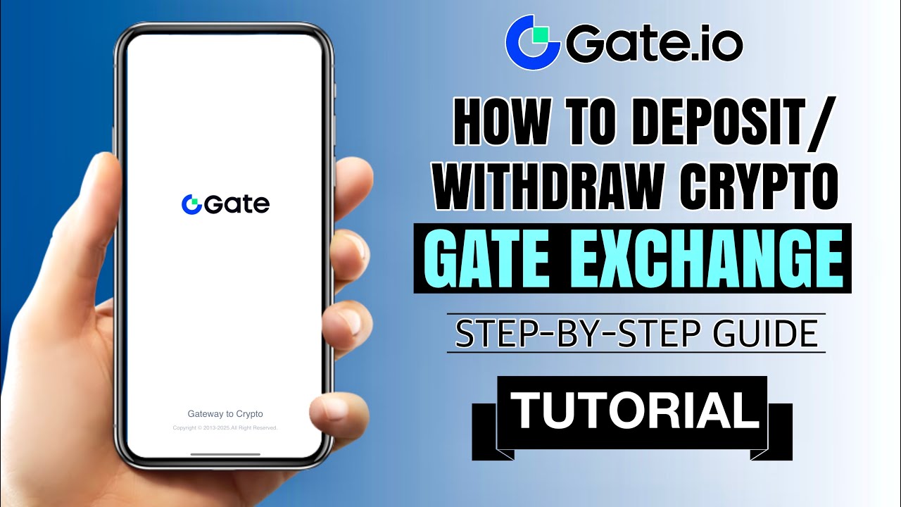 How to Deposit & Withdraw Crypto on Gate Exchange | App Tutorial