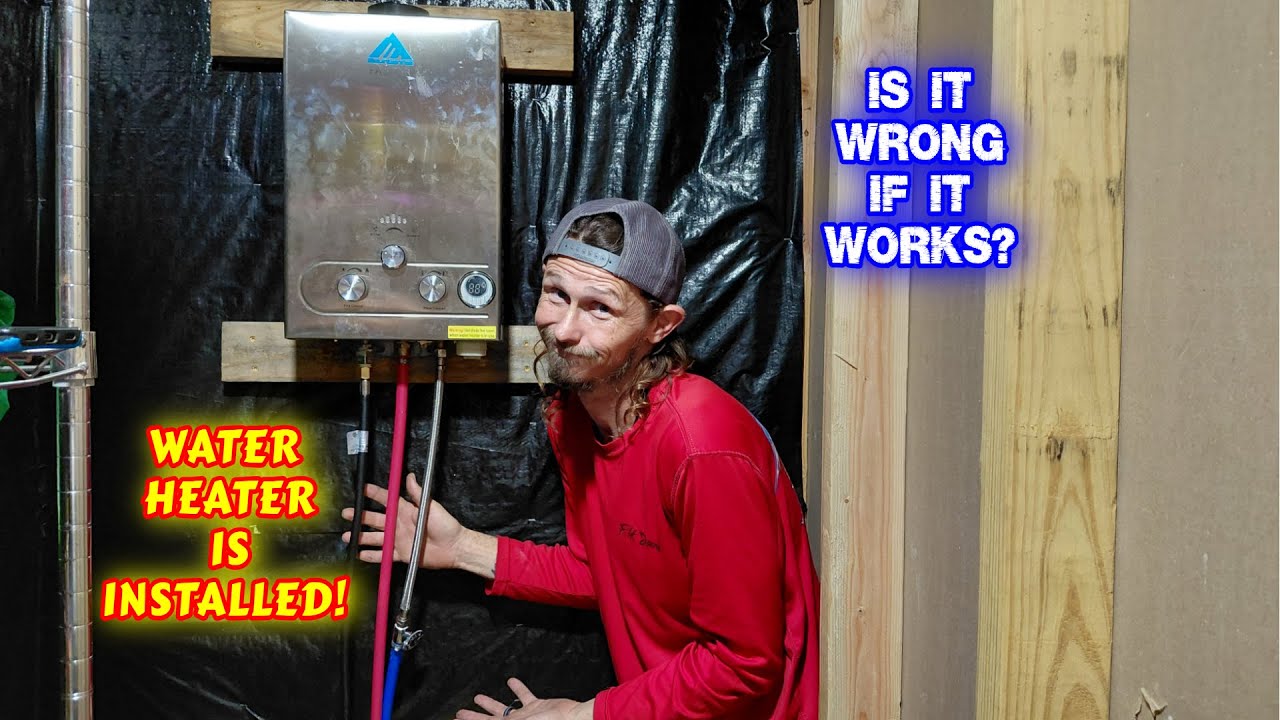 WILL IT BE HOT WATER OR A COLD LET DOWN? | vlog, couple, life, tiny house, homesteading, off-grid |