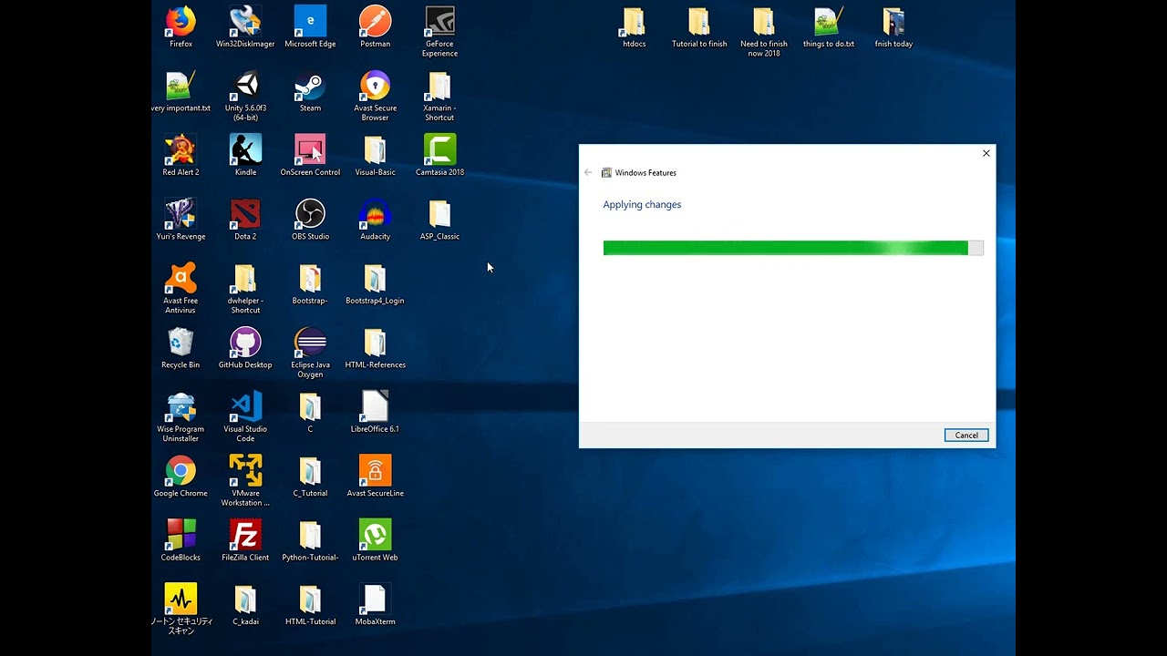 How to install IIS in windows 10 part 1