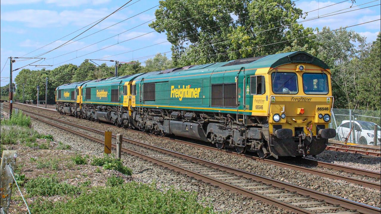 Class 66 Galore At Barham 06-10/08/2025 Including: Intermodals, Gas Tanks, Loco Movements And More