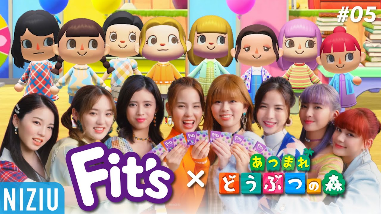 【NiziU】あつ森でFit'sのCM再現してみた！！#05 【全員ver.】