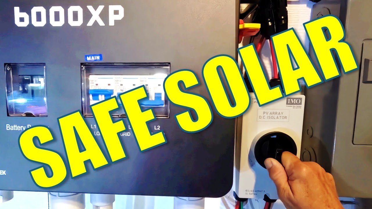 Installing the IMO D.C. Isolator for our EG4 6000XP Off Grid Solar Inverter #signaturesolar