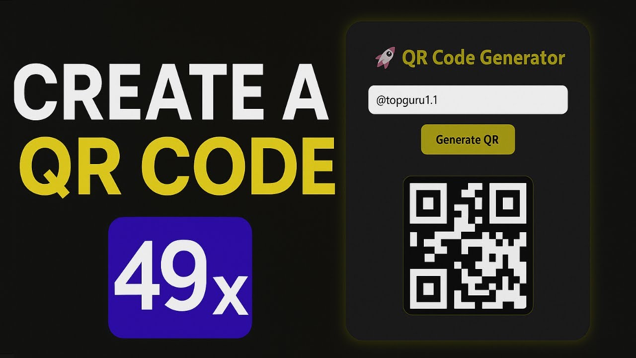 Create a QR Code Generator Website Using HTML CSS JavaScript | Full Responsive UI Design 2025
