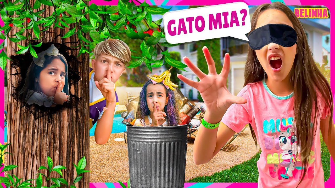 ESCONDE ESCONDE O GATO MIA EXTREMO COM A TURMA DA SOPHIA E LIZ