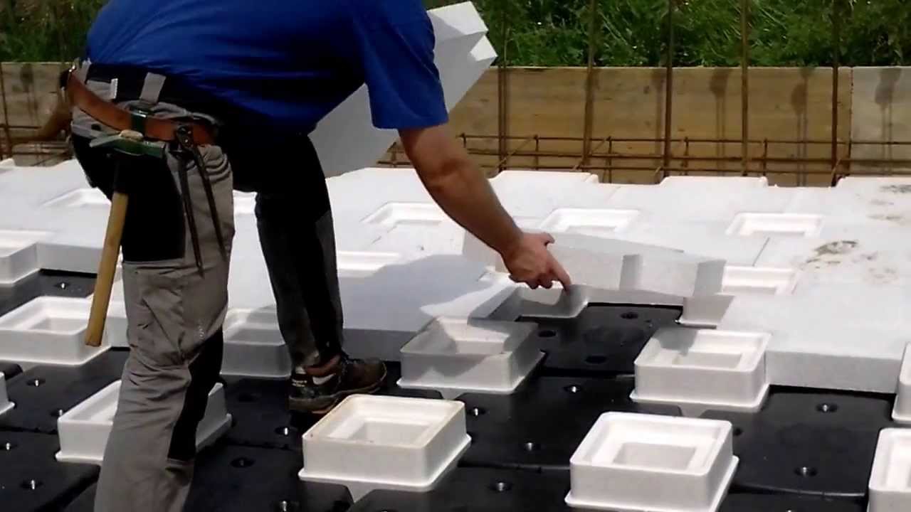 IsolCupolex, vespaio aerato già isolato. Uso in cantiere