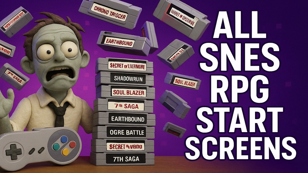Every US released SNES RPG Start Screen