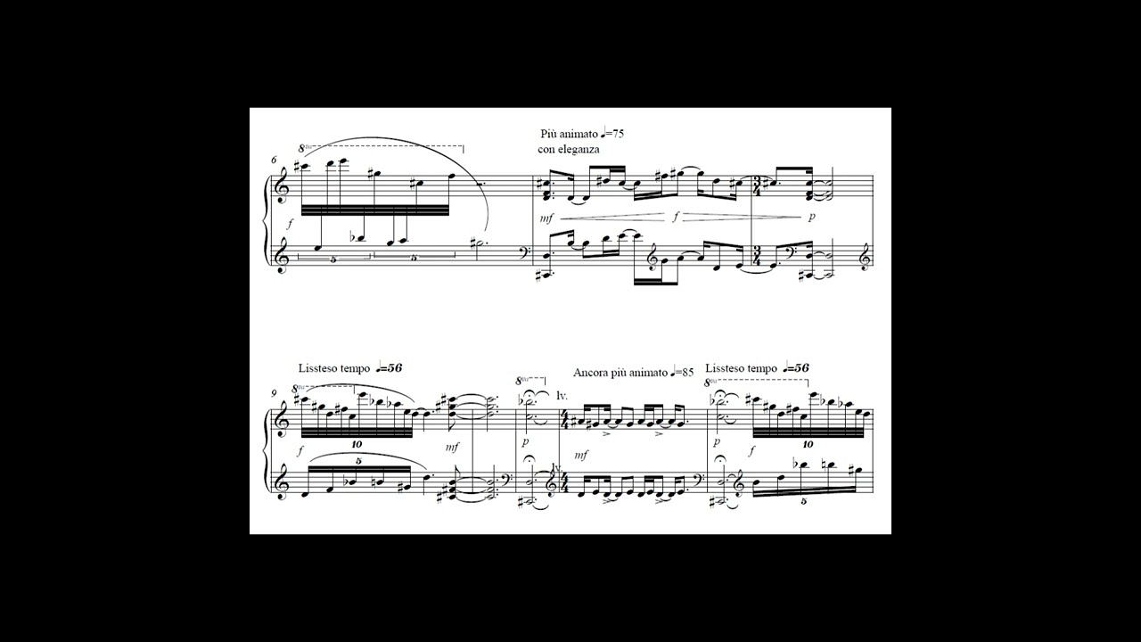 Gabriela Ortiz - Prelude 3 (WITH SCORE). Pianist Daniel Inamorato (recorded in 2012)