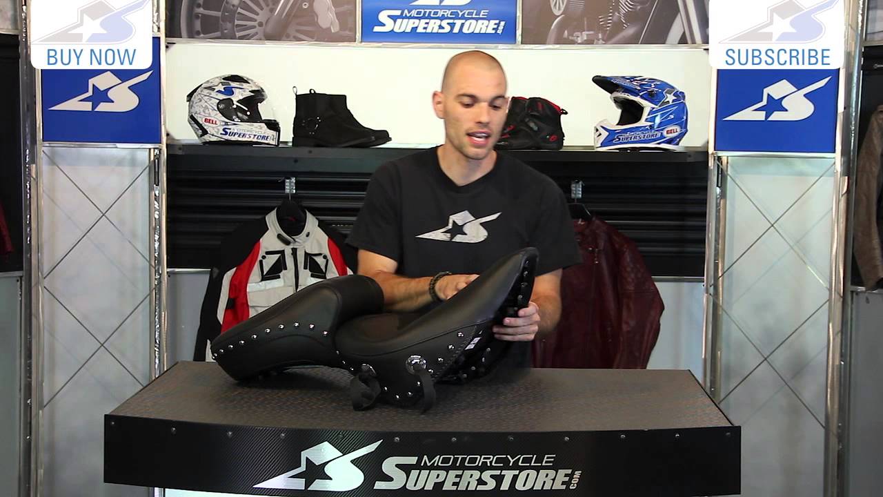 Mustang Studded Wide Touring Seat | Motorcycle Superstore